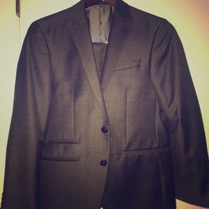 Two piece chestnut slim fit suit